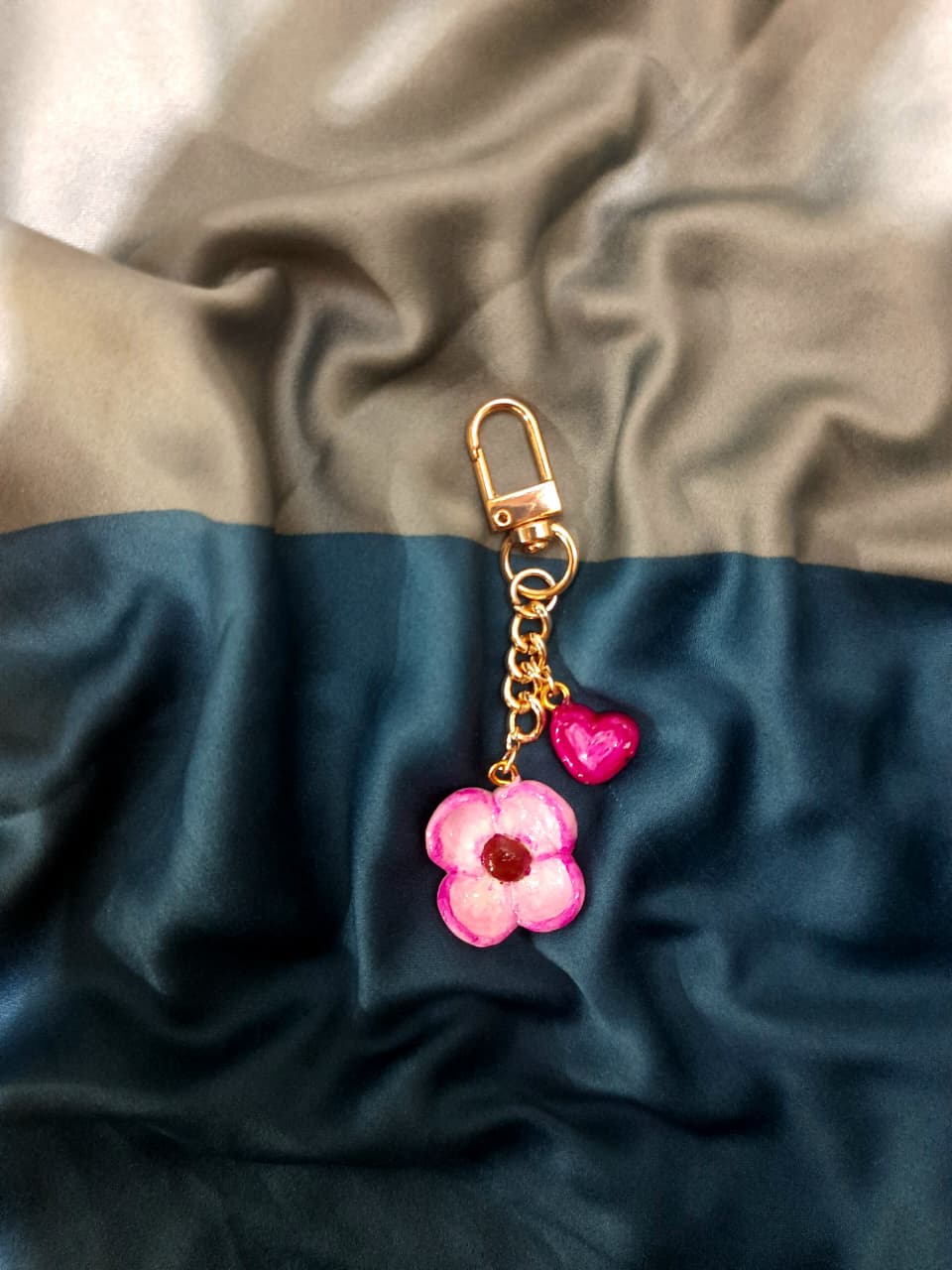 pink flower charm