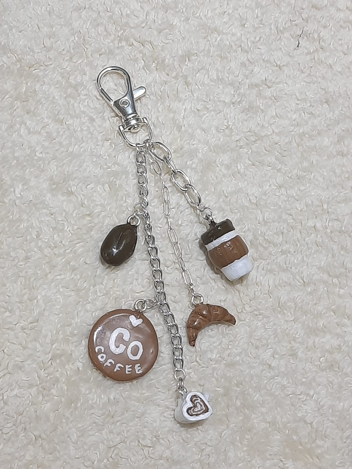 coffee addict bag charm🤎