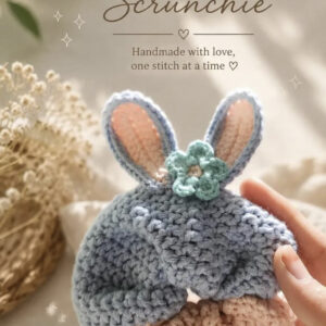 Crochet Bunny Scurnchie