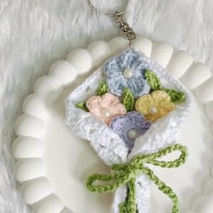 Bouquet Corchet Keychain